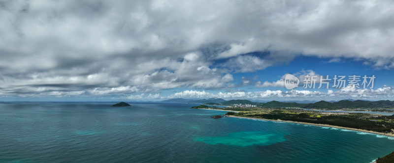 海南万宁神州半岛航拍全景图