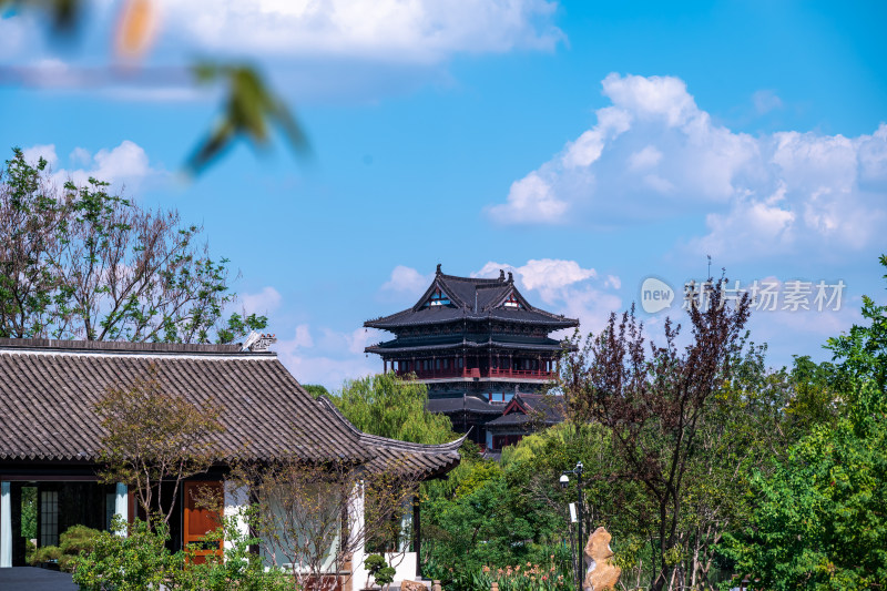 江苏泰州市望海楼景区建筑