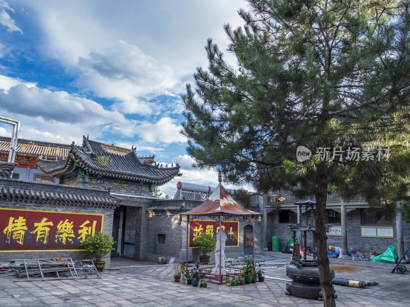 山西五台山普寿寺风景