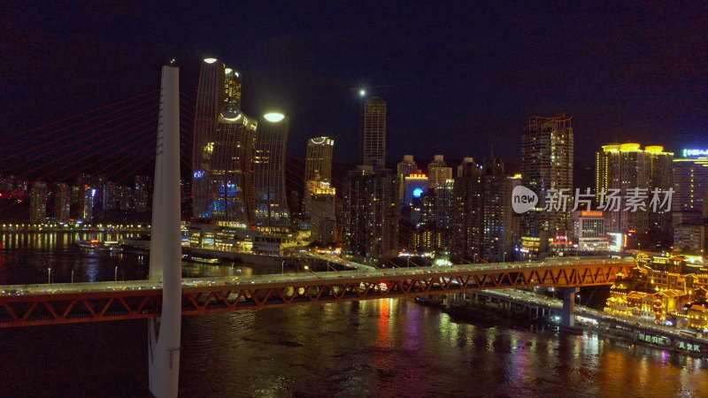 重庆嘉陵江城市夜景