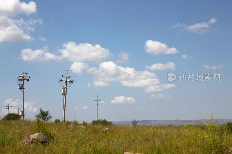 中国张家口市张北县夏末草原风光