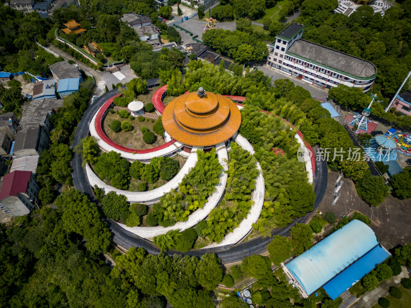 湖北城市风光城市建设航拍武汉