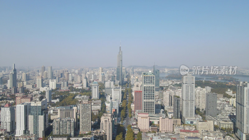 江苏南京城市风光航拍