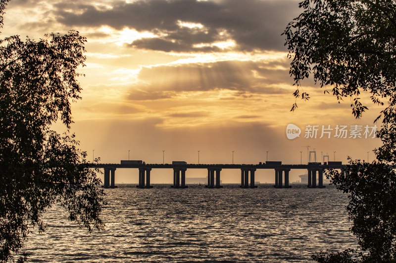 深圳西湾的日落与黄昏