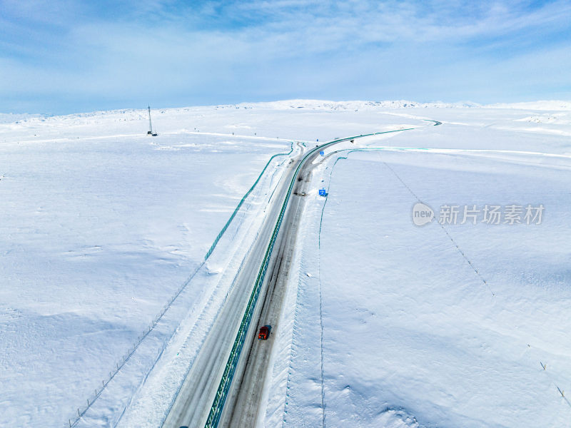 新疆冬季阿勒泰喀纳斯雪景