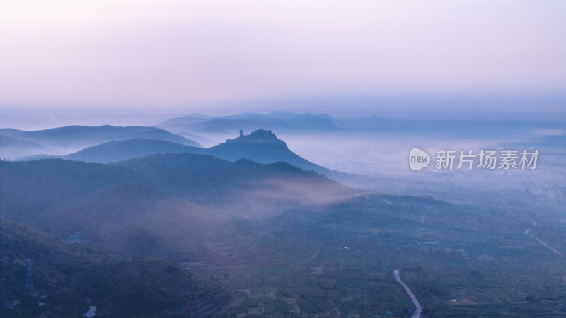 层峦叠嶂的山东枣庄石榴园景区