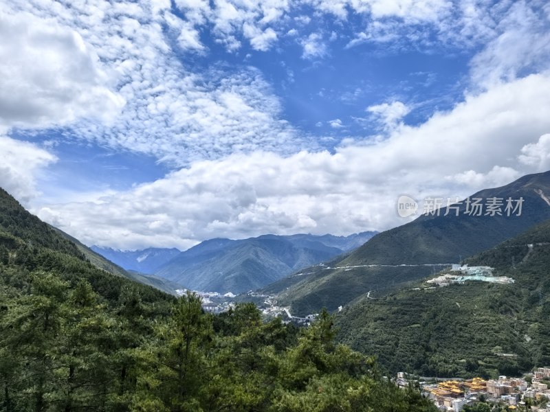 自然风光、风景照、康定城