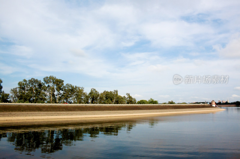 风景湖泊天空三岔湖