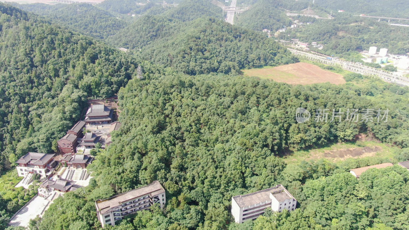 航拍湖南湘潭昭山风景区