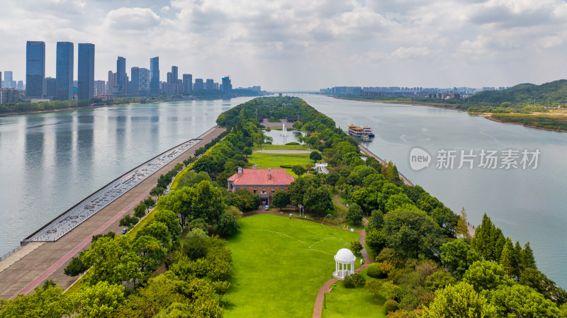 湖南长沙湘江橘子洲景区