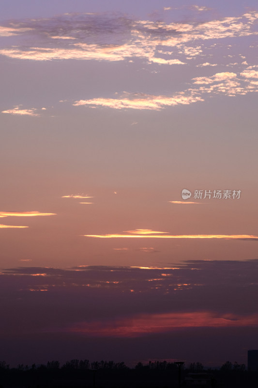 南京鱼嘴湿地夕阳日落景色