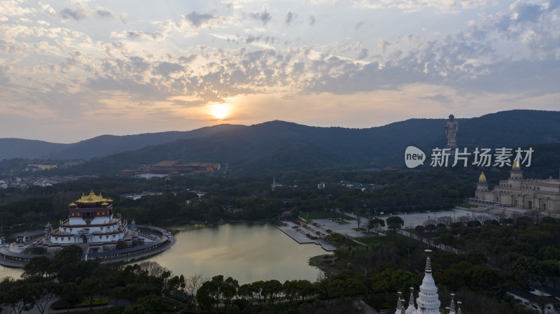 无锡灵山胜境灵山大佛航拍