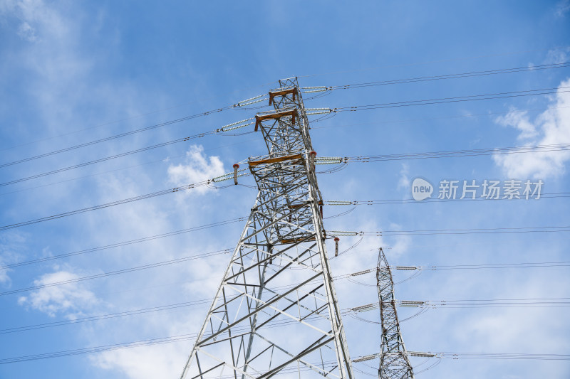 电力输电塔高压线能源工业