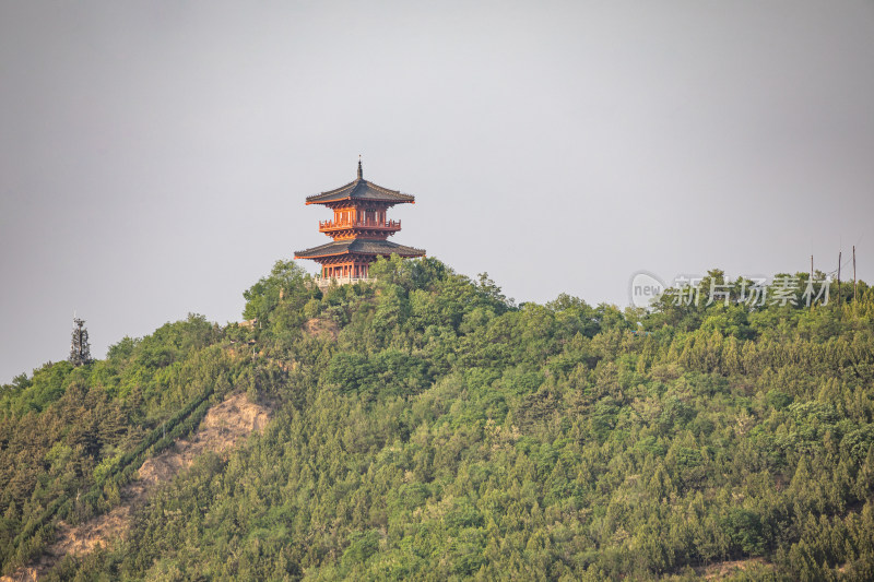 陕西延安宝塔山宝塔岭山寺塔摘星楼