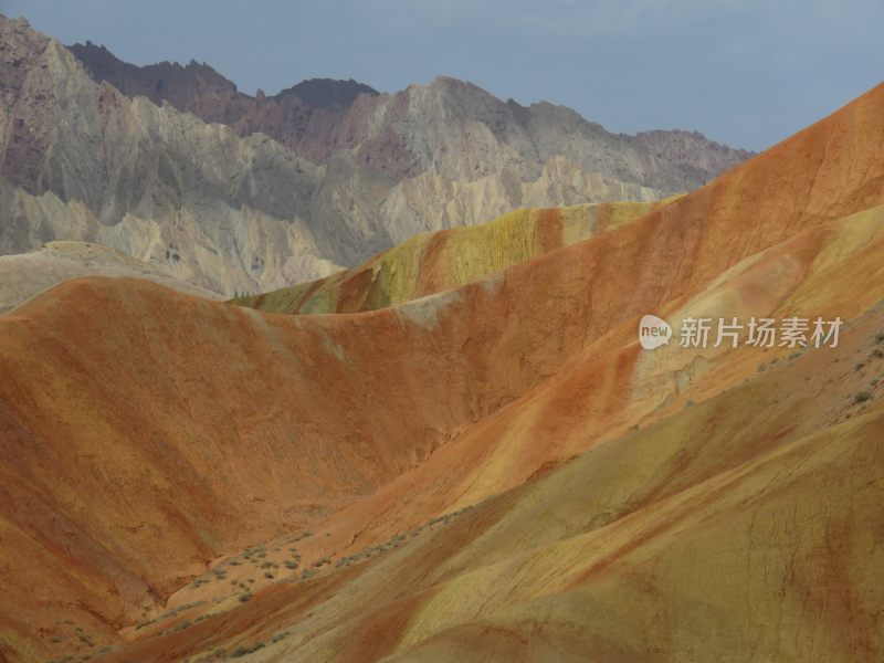 甘肃张掖七彩丹霞风景区旅游风光