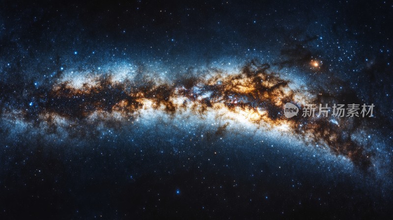 璀璨银河系星空景象  银河宇宙星系运动素材
