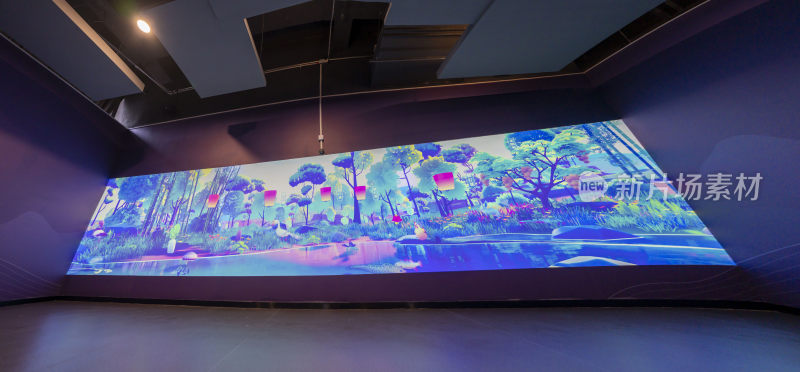 室内大型投影景观画面