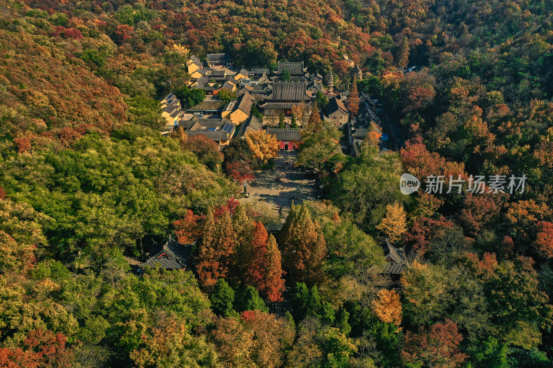 秋天的南京栖霞山