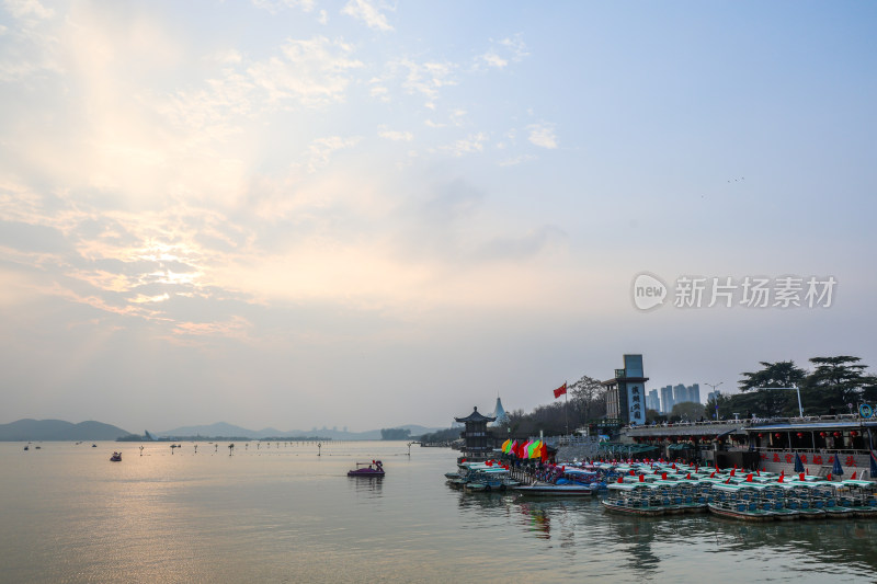 徐州云龙湖落日晚霞美景