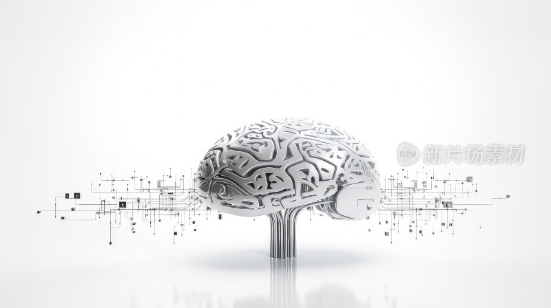人类大脑开发的未来概念展示