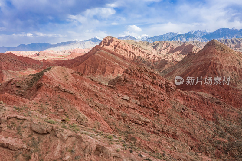 祁连山红色沉积岩