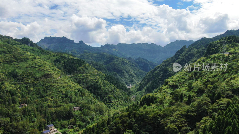 航拍湖南张家界巍峨大山