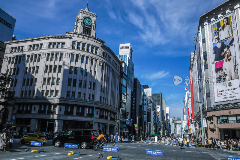 日本东京银座街景