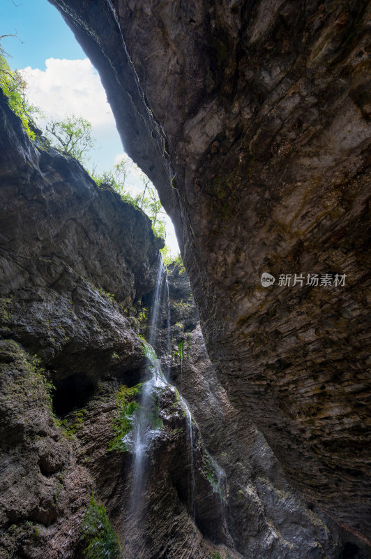 秋天陇南官鹅沟自然风景