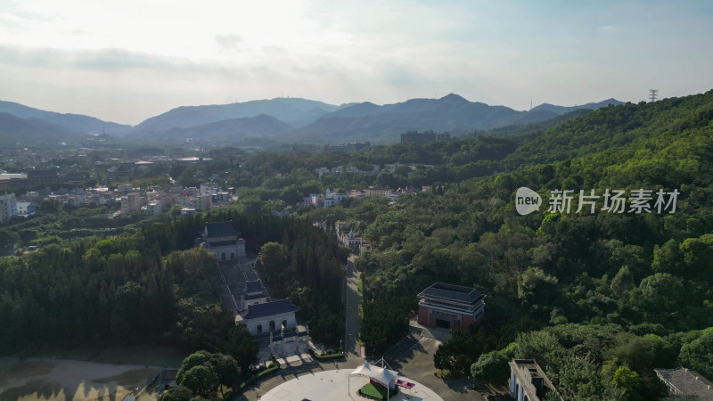 航拍广东中山孙中山故里旅游区