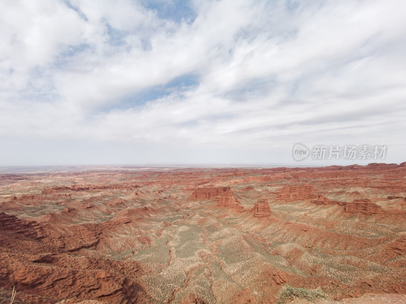 祖国西北自然景观七彩丹霞大峡谷