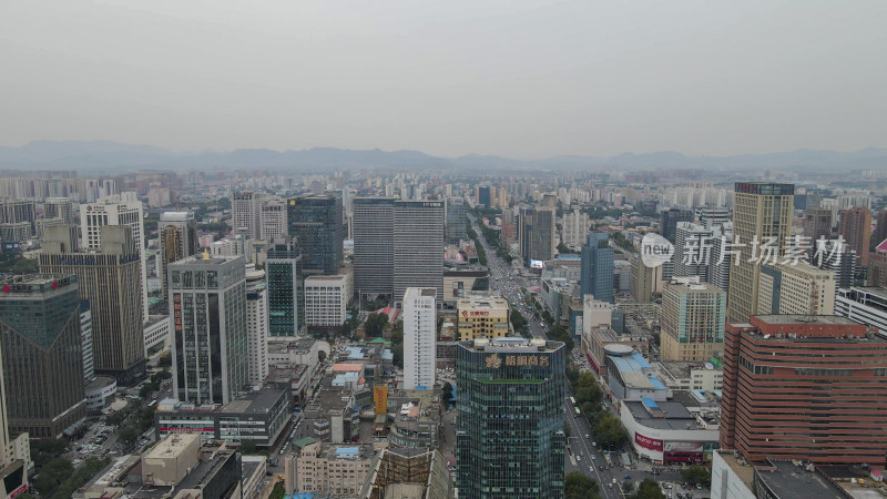 河北石家庄城市建设航拍