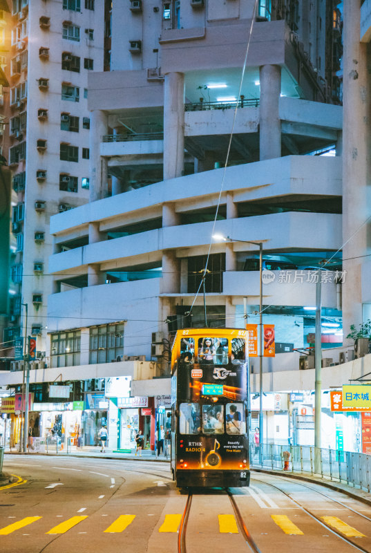 香港岛叮叮车风光