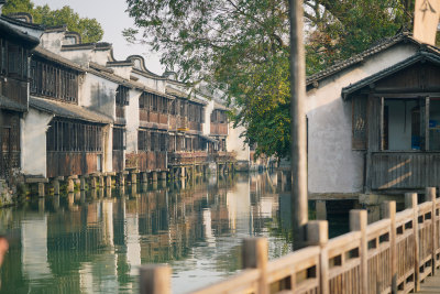 江南古镇乌镇风光素材图