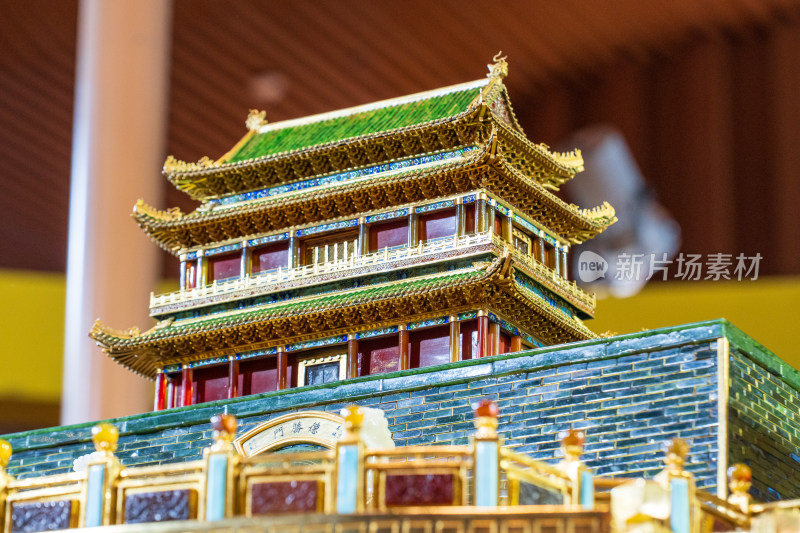 北京大运河博物馆德胜门模型特写