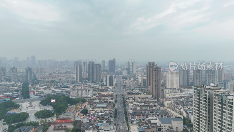 四川德阳大景德阳城市风光航拍摄影图