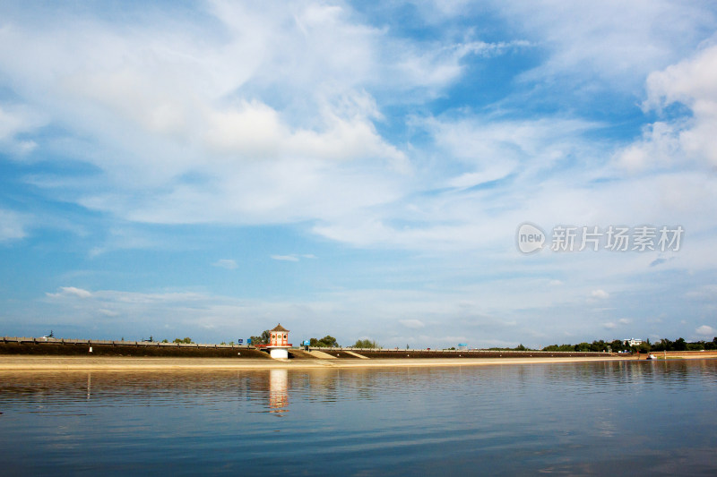 风景湖泊天空三岔湖