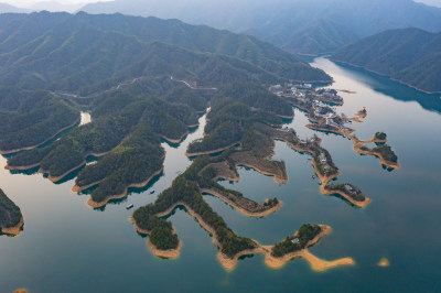 安徽省黄山市黄山区太平湖秀湖村风光