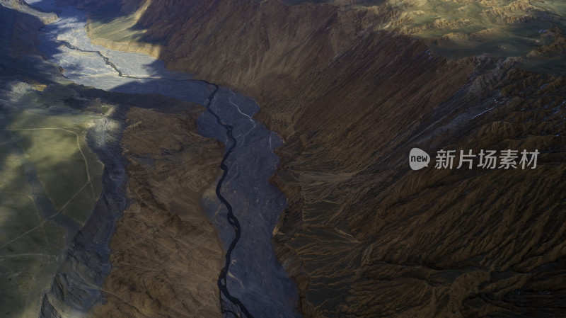 壮丽山河航拍峡谷河流景观