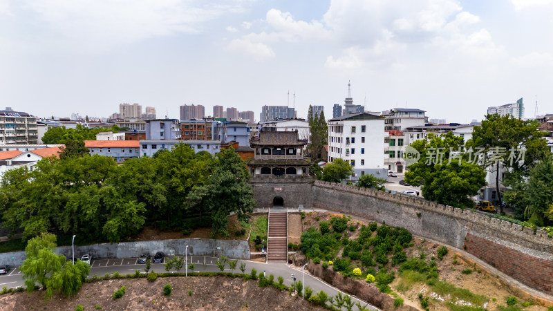 黄冈东坡赤壁景区航拍图