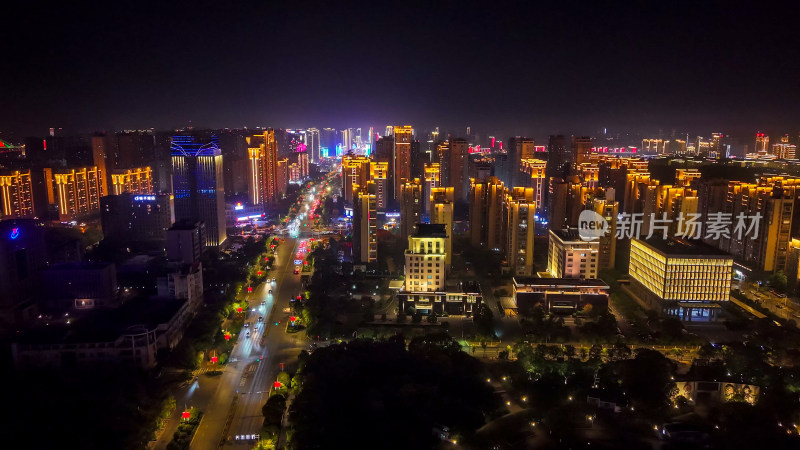 江西上饶城市风光航拍