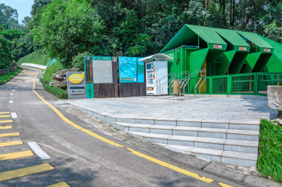 深圳银湖山郊野公园登山入口大门景观