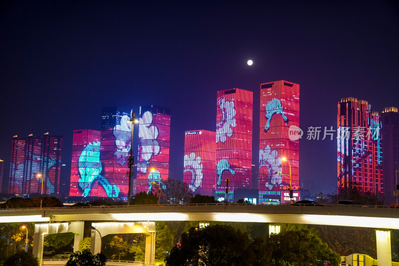 长沙城市夜景灯光秀