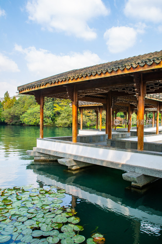 浙江杭州西湖浴鹄湾园林建筑