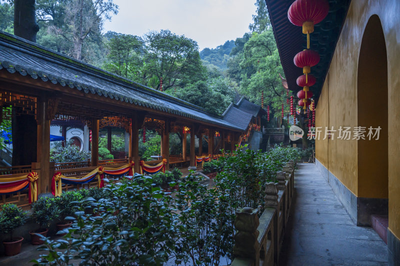 杭州飞来峰景区上天竺法喜禅寺古建筑