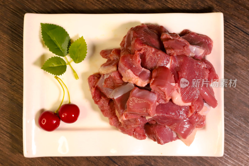 新鲜羊肉切块，羊肉臊子 后腿肉切块 里脊肉