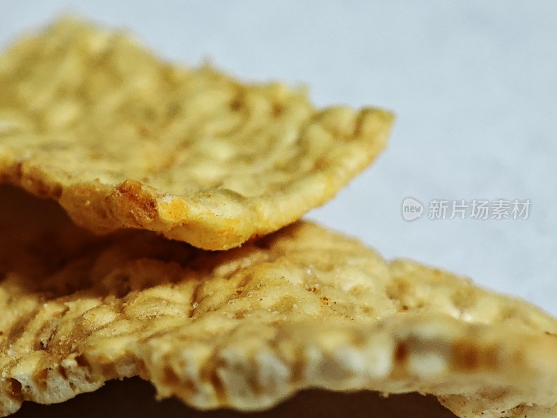 美味的饼干特写