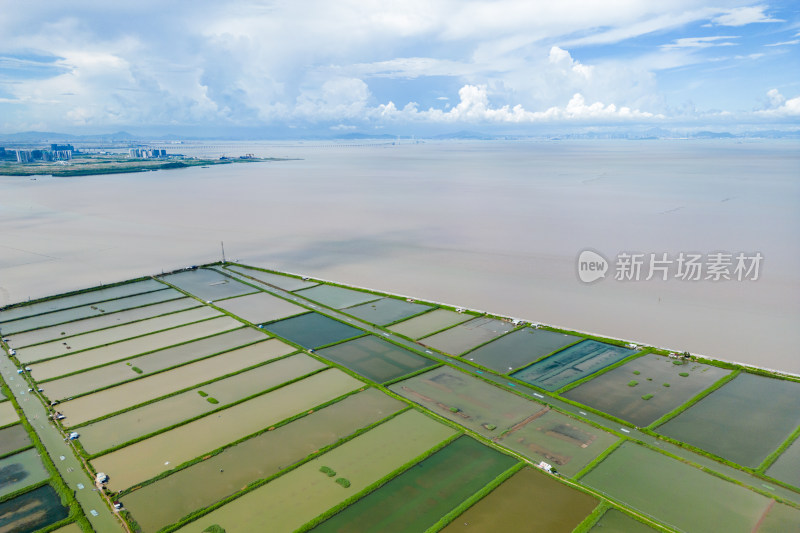 广东省中山市南朗街道崖口村的耕地和养殖场