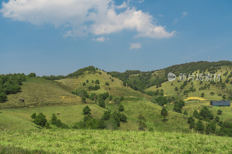 山顶的云景