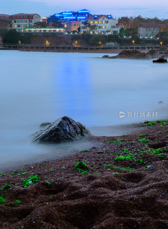 青岛太平角海岸夜景