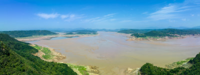 夏季枯水期的黄河小浪底水库